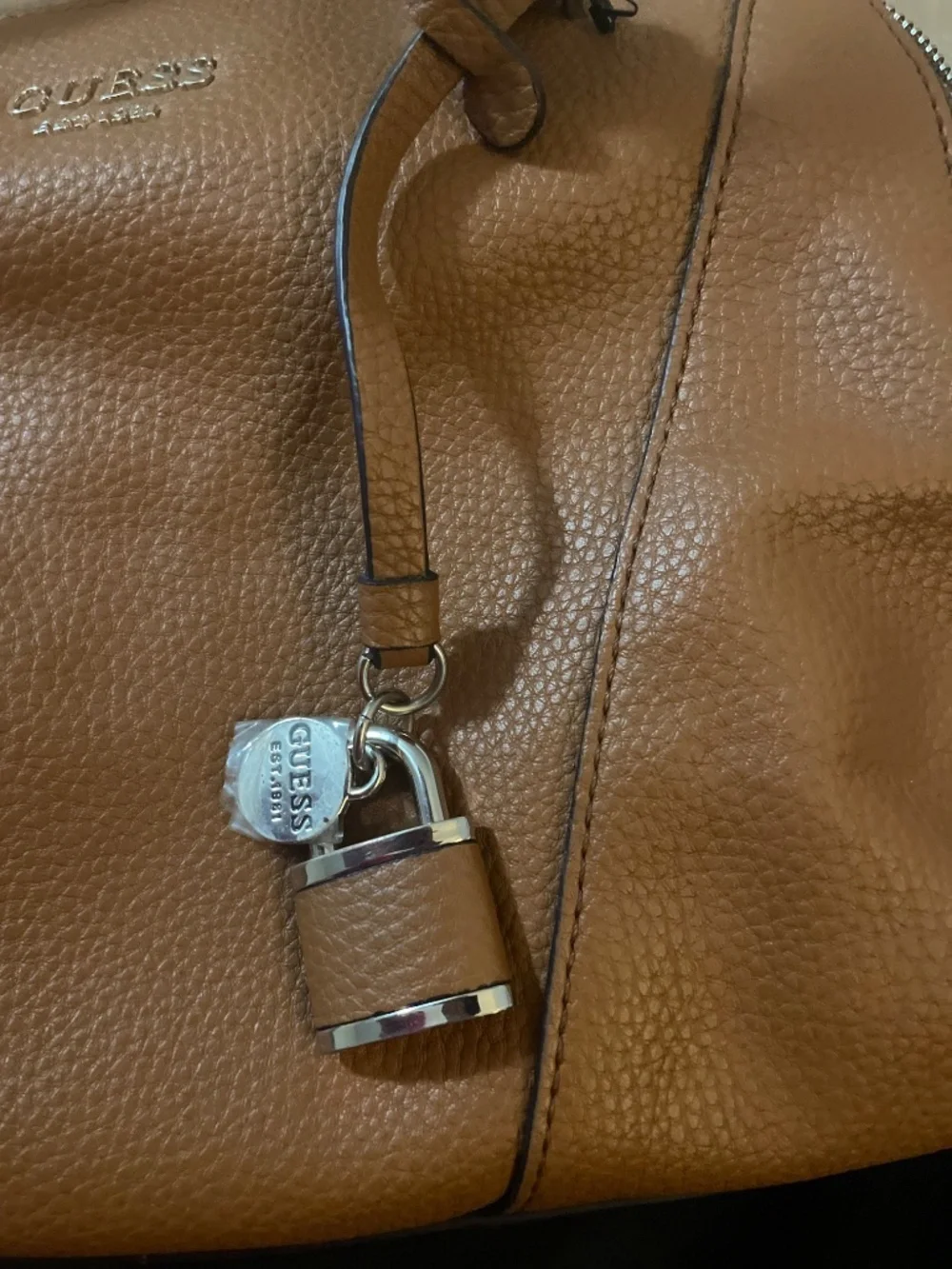 GUESS Cognac Satchel Purse